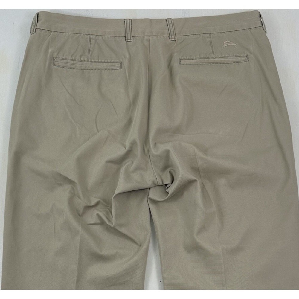 Tommy‎ Bahama Mens TBC Relax Chinos Pants 40x32 Beige Tan 100% Cotton Distressed